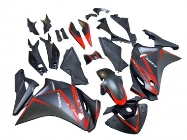 Compra Carenados Moto Honda CBR250RR 2011-2015 - Negro Mate Rojo Raya