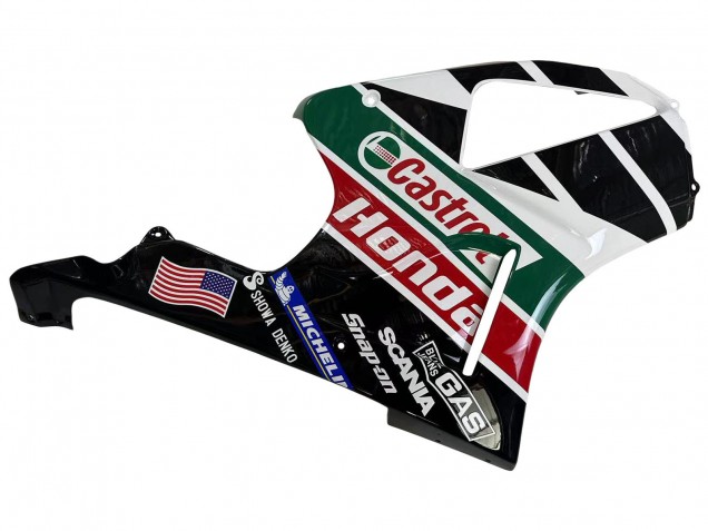 Compra Carenados Moto Honda VTR1000 2000-2006 - Blanco Rojo Verde Negro Brillante Castrol