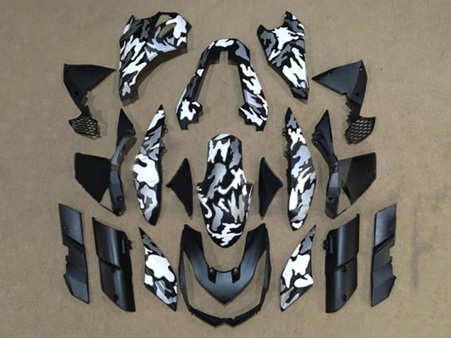 Compra Carenados Moto Kawasaki Z1000 2010-2013 - Negro Blanco Camouflage