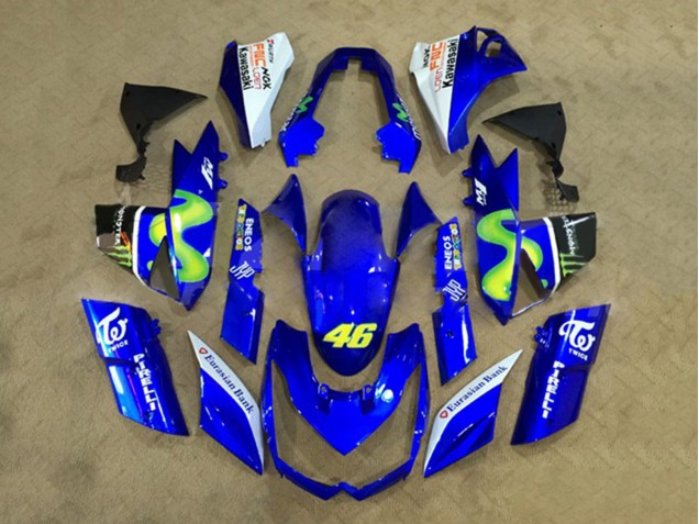 Compra Carenados Moto Kawasaki Z1000 2010-2013 - Blanco Azul Amarillo Monstruo