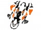 Compra Carenados Moto Kawasaki Z1000 2010-2013 - Naranja Negro Brillante