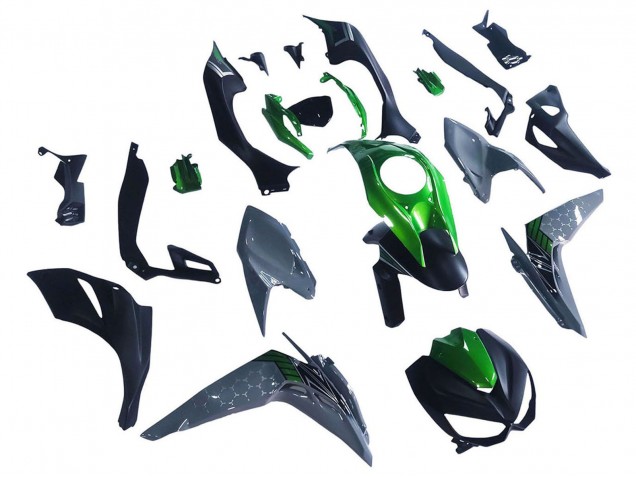 Compra Carenados Moto Kawasaki Z1000 2014-2019 - Negro Verde Gris