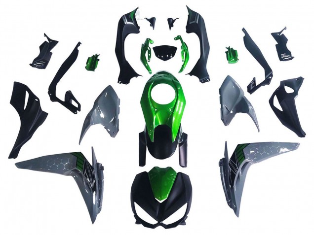 Compra Carenados Moto Kawasaki Z1000 2014-2019 - Negro Verde Gris