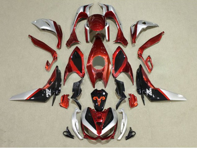 Compra Carenados Moto Kawasaki Z1000 2014-2019 - Rojo Plata Negro