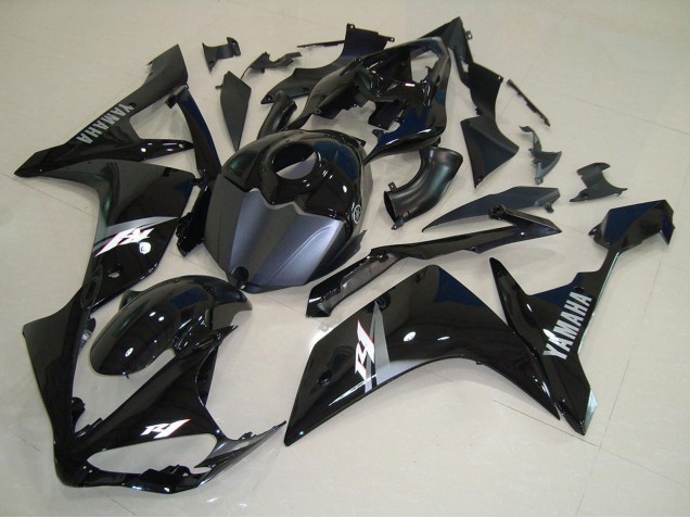 Compra Carenados Moto Yamaha YZF R1 2007-2008 - Negro Brillante Negro Mate Blanco Calcomanía