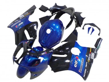 Compra Carenados Moto Kawasaki ZX12R 2000-2001 - Azul Negro Brillante Elf Bridgestone