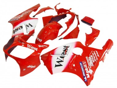 Compra Carenados Moto Kawasaki ZX12R 2000-2001 - Rojo Blanco Negro West