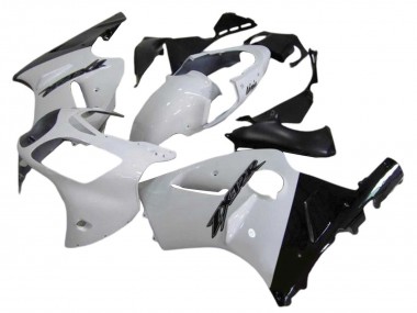 Compra Carenados Moto Kawasaki ZX12R 2000-2001 - Blanco Negro Brillante