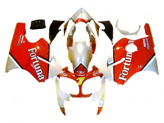 Compra Carenados Moto Kawasaki ZX12R 2000-2001 - Plata Rojo Fortuna Motul 7