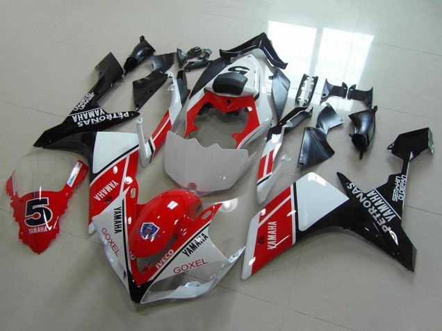 Compra Carenados Moto Yamaha YZF R1 2007-2008 - Blanco Rojo Negro Petronas Goxel
