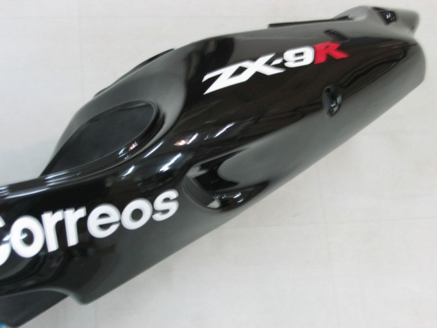 Compra Carenados Moto Kawasaki ZX9R 2000-2001 - Negro Brillante Blanco West