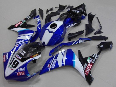 Compra Carenados Moto Yamaha YZF R1 2007-2008 - Blanco Azul Negro Volvo Fimer