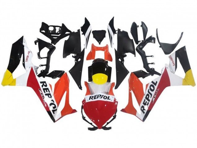 Compra Carenados Moto Honda CBR650R 2021-2023 - Naranja Blanco Rojo Amarillo Negro Brillante Repsol