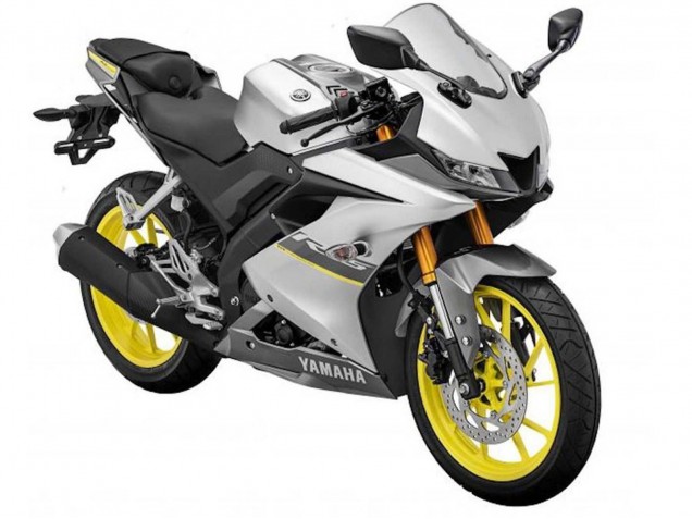 Compra Carenados Moto Yamaha YZF R15 2018-2024 - Plata Mate Amarillo