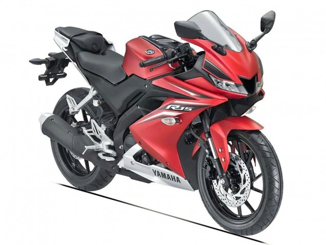 Compra Carenados Moto Yamaha YZF R15 2018-2024 - Rojo Mate Negro