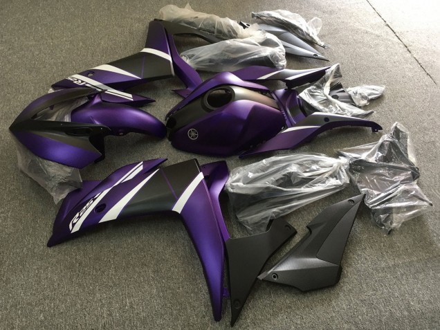 Compra Carenados Moto Yamaha YZF R3/R25 2015-2018 - Blanco Púrpura Negro Mate