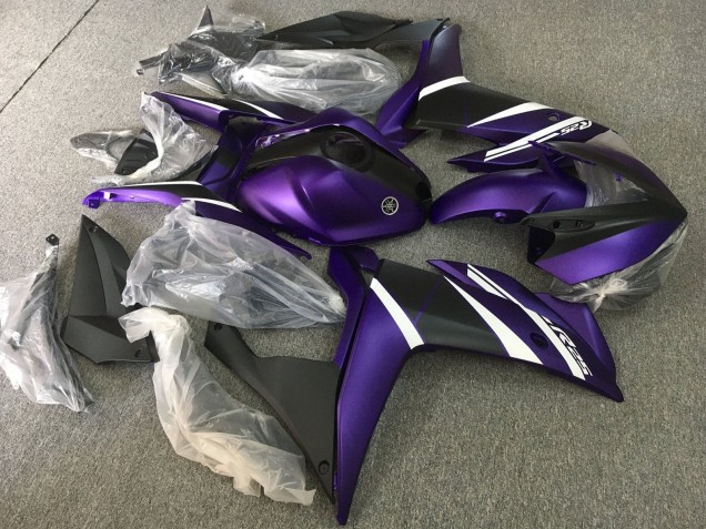Compra Carenados Moto Yamaha YZF R3/R25 2015-2018 - Blanco Púrpura Negro Mate