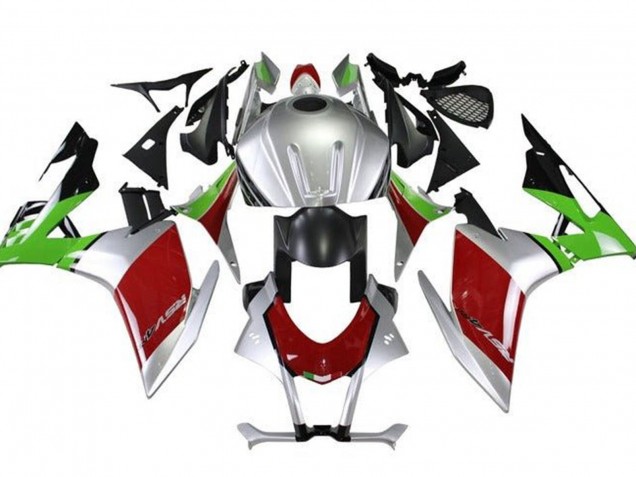 Compra Carenados Moto Aprilia RSV4 1000 2009-2015 - Plata Negro Rojo Verde