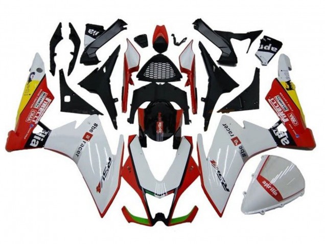 Compra Carenados Moto Aprilia RSV4 1000 2009-2015 - Blanco Rojo Negro Amarillo