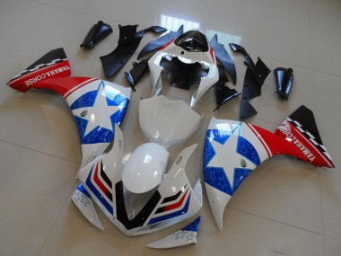 Compra Carenados Moto Yamaha YZF R1 2009-2011 - Blanco Azul Rojo Negro Ducati Estrella Estilo