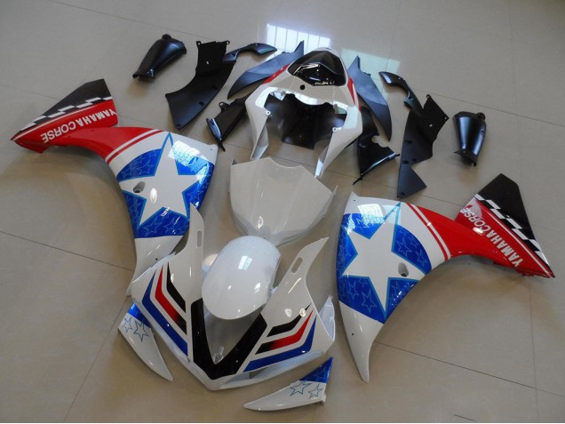 Compra Carenados Moto Yamaha YZF R1 2009-2011 - Blanco Azul Rojo Negro Ducati Estrella Estilo