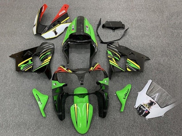 Compra Carenados Moto Kawasaki ZX9R 2002-2003 - Verde Negro Amarillo Naranja