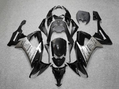 Compra Carenados Moto Kawasaki ZX10R 2008-2010 - Negro Brillante Gris Bridgestone Motul