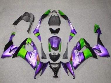 Compra Carenados Moto Kawasaki ZX10R 2008-2010 - Púrpura Verde Negro Evangelion