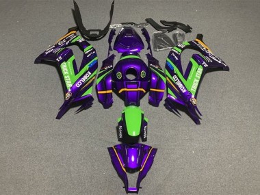 Compra Carenados Moto Kawasaki ZX10R 2016-2020 - Púrpura Verde Trick Star Kobelco