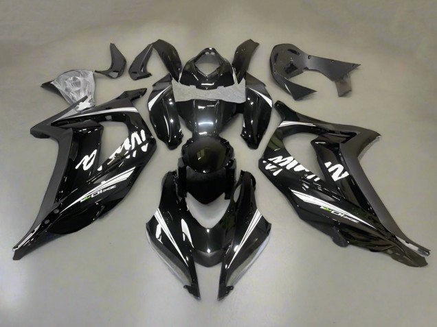 Compra Carenados Moto Kawasaki ZX10R 2016-2020 - Negro Brillante Blanco Raya