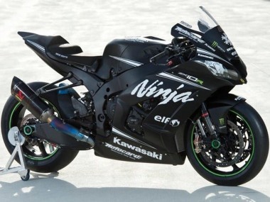 Compra Carenados Moto Kawasaki ZX10R 2016-2020 - Negro Mate Blanco Elf Ninja