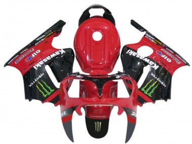 Compra Carenados Moto Kawasaki ZX12R 2000-2001 - Rojo Negro Verde Monstruo
