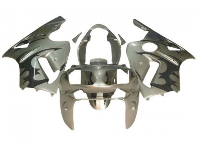 Compra Carenados Moto Kawasaki ZX12R 2000-2001 - Plata Negro Tribal