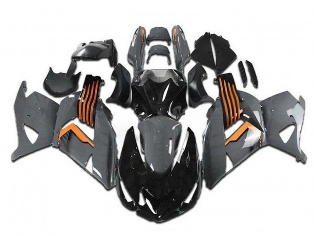 Compra Carenados Moto Kawasaki ZX14R ZZR1400 2006-2011 - Gris Naranja Negro