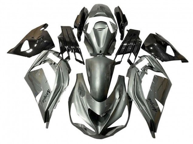 Compra Carenados Moto Kawasaki ZX14R ZZR1400 2012-2024 - Plata Metalizado Negro