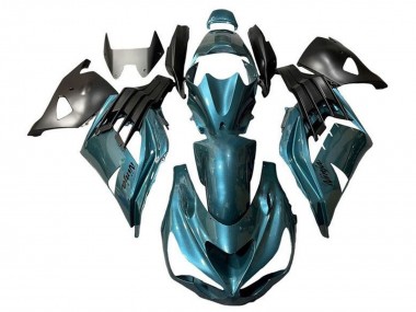 Compra Carenados Moto Kawasaki ZX14R ZZR1400 2012-2024 - Azul Metalizado Verdoso