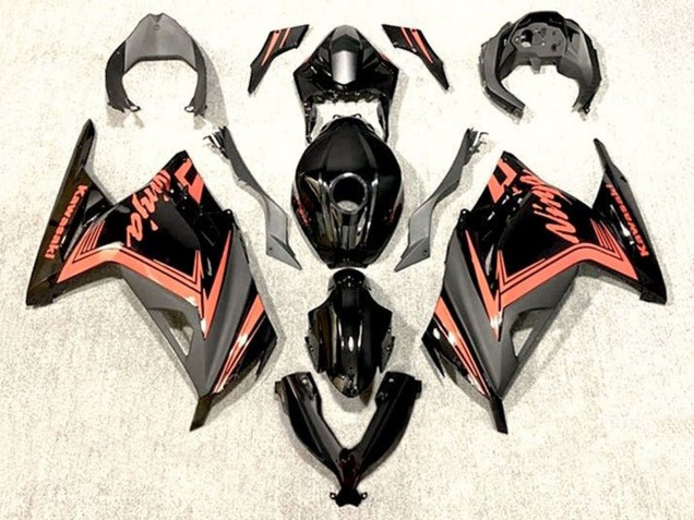 Compra Carenados Moto Kawasaki EX300 2013-2017 - Negro Brillante Naranja