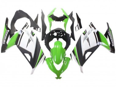 Compra Carenados Moto Kawasaki EX300 2013-2024 - Verde Blanco Negro Negro Mate