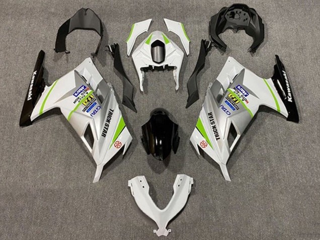 Compra Carenados Moto Kawasaki EX300 2013-2017 - Blanco Plata Verde Negro