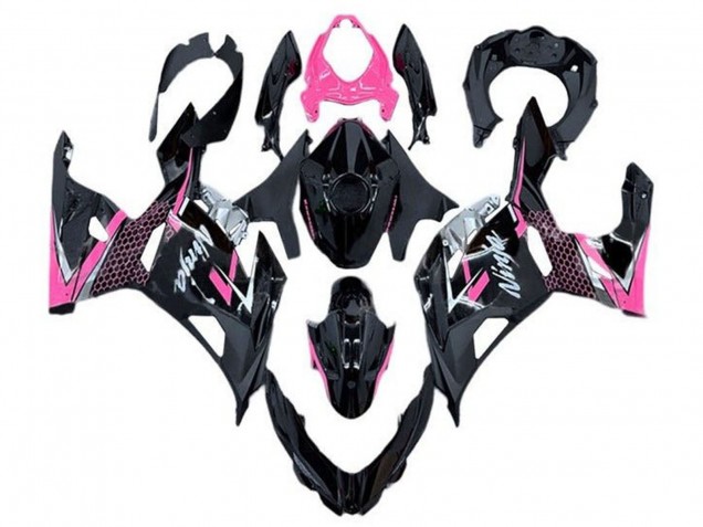 Compra Carenado Moto Kawasaki Ninja 400 2018-2024 - Negro Brillante Rosa Blanco