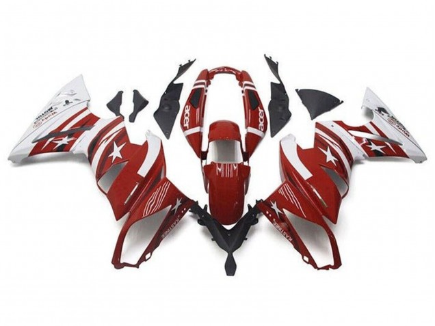 Compra Carenados Moto Kawasaki Ninja 650 EX650 2009-2011 - Rojo Blanco Estrella Acer