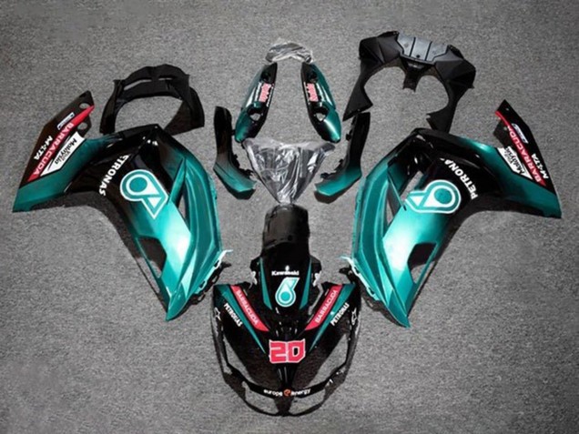 Compra Carenados Moto Kawasaki Ninja 650 EX650 2012-2016 - Azul Negro Brillante Petronas