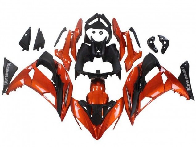 Compra Carenados Moto Kawasaki Ninja 650 EX650 2017-2019 - Naranja Negro Mate
