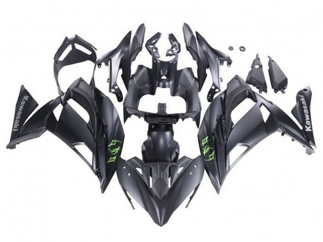 Compra Carenados Moto Kawasaki Ninja 650 EX650 2020-2025 - Negro Mate Verde