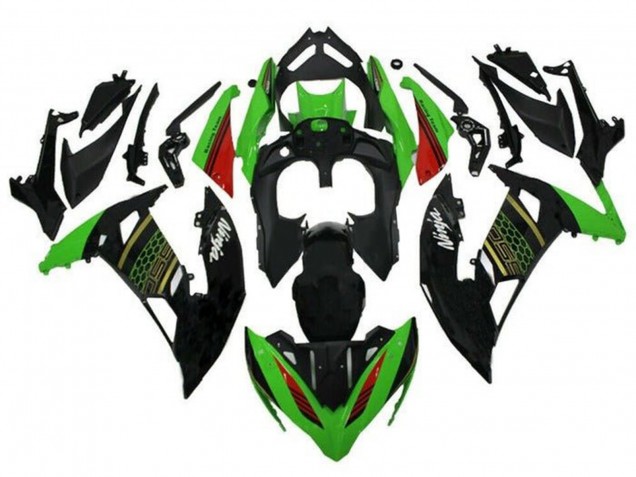 Compra Carenado Moto Kawasaki Ninja 650 EX650 2020-2025 - Verde Negro Rojo Honeycomb