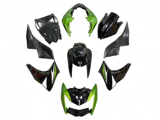 Compra Carenados Moto Kawasaki Z1000 2007-2009 - Verde Negro Brillante Plata