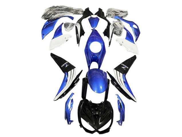 Compra Carenados Moto Kawasaki Z1000 2014-2019 - Azul Blanco Negro Brillante