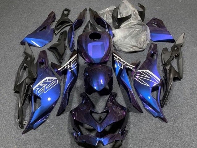 Compra Carenados Moto Kawasaki ZX25R ZX-25R 2019-2025 - Púrpura Azul Gradiente