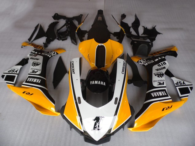 Compra Carenados Moto Yamaha YZF R1 2015-2019 - Naranja Blanco Negro Motul YSP