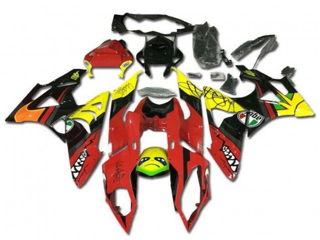 Compra Carenados Moto BMW S1000RR 2009-2014 - Amarillo Rojo Negro Tiburón